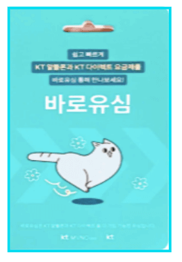 KT 바로유심 실물 포장